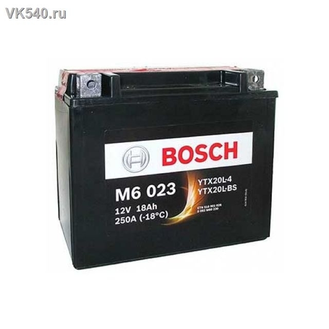 Аккумулятор Yamaha Grizzly Bosch 0092M60230/ YTX20L-BS/ YTX-20LBS-00-00/ 4SH-82100-22-00